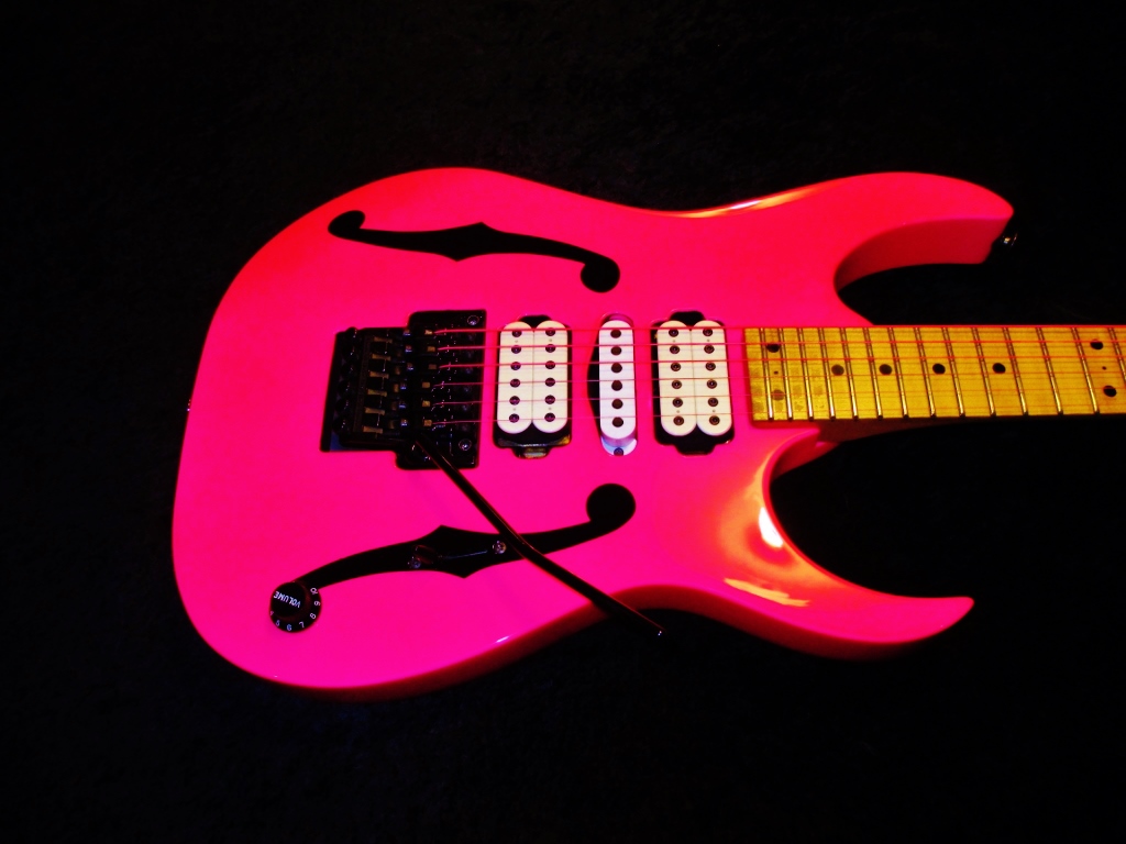 Ibanez Paul Gilbert Neon Pink Restoration - Custom Guitar ... custom strat wiring 